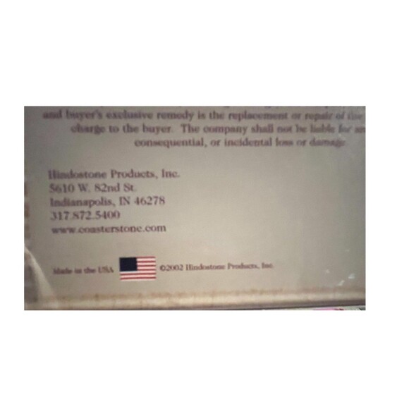 VTG CoasterStone Sandstone Coasters Victorian Teapots  4 Assorted Coasters NIB - Picture 9 of 10